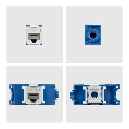 CAT6 UTP KEYSTONE JACK 24-PACK 180-DEGREE TOOLLESS WHITE