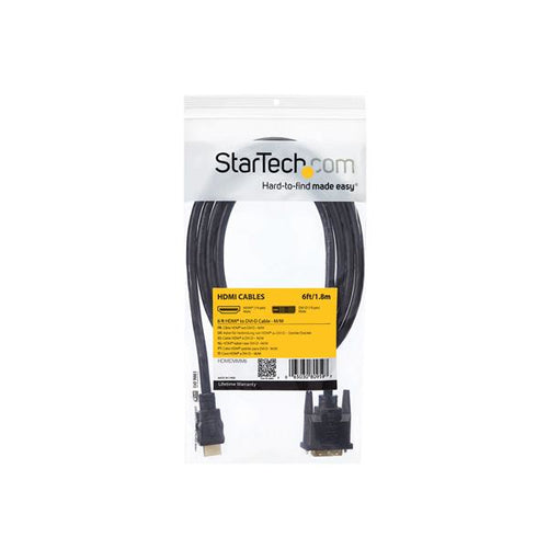 6FT HDMI TO DVI-D CABLE - M/M A/V HDMI TO DVI-D ADAPTER CABLE