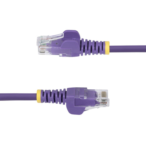 SLIM CAT6 CABLE PURPLE LSZH SLIM SNAGLESS RJ45 UTP PATCH CABLE
