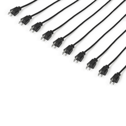 10FT COMPUTER POWER CORD NEMA 5-15P TO C13 AC POWER MONITOR CABLE