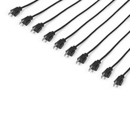 10FT COMPUTER POWER CORD NEMA 5-15P TO C13 AC POWER MONITOR CABLE