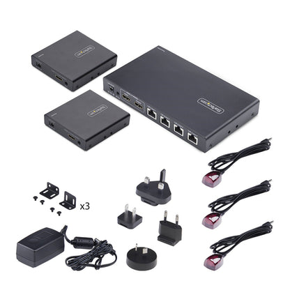 4-PORT HDMI EXTENDER/SPLITTER - 1X4 HDMI OVER ETHERNET KIT