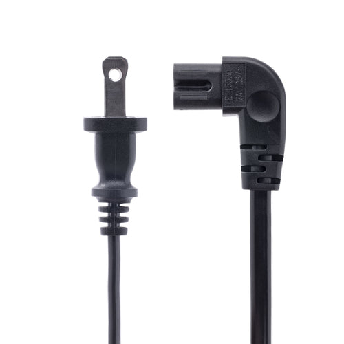 10FT LAPTOP POWER CORD NEMA 1-15P TO RIGHT ANGLE C7