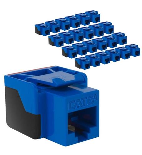 MODULE, CAT6A, EZ, 25PK, BLUE