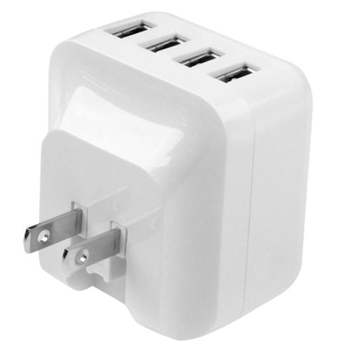 4 PORT USB TRAVEL WALL CHARGER UNIVERSAL TRAVEL USB POWER ADAPTER