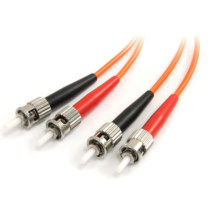 1M MULTIMODE FIBER OPTIC CABLE OM1 ST/ST 10G LSZH FIBER CABLE