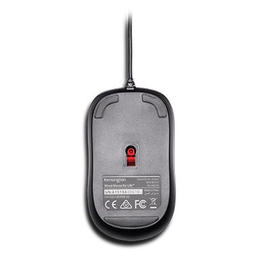 MOUSE FOR LIFE WIRED BLACK BULK PACKAGING