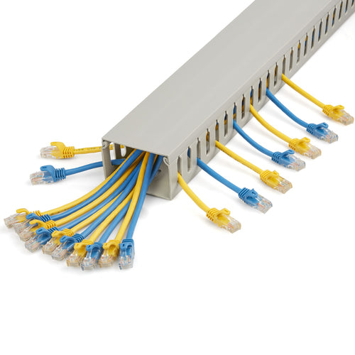 SLOTTED CABLE RACEWAY W/ COVER OPEN SLOT CABLE MANAGEMENT DUCT