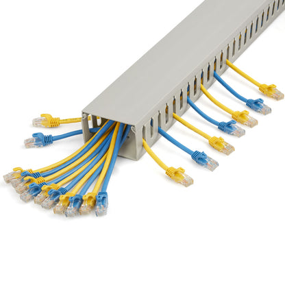 SLOTTED CABLE RACEWAY W/ COVER OPEN SLOT CABLE MANAGEMENT DUCT