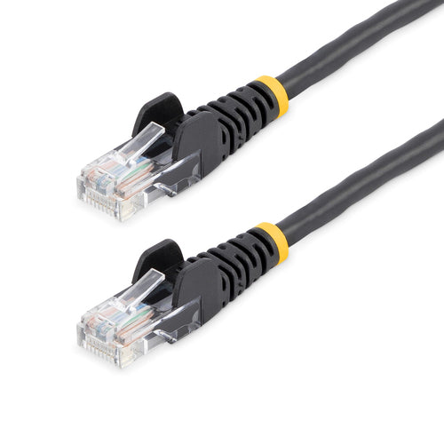 25FT BLACK CAT5E CABLE SNAGLESS ETHERNET CABLE GIGABIT LAN RJ45