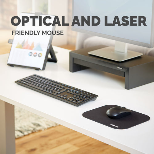 BLACK MEDIUM MOUSE PAD