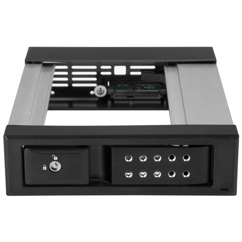 HARD DRIVE BAY MOBILE RACK SATA SAS HDD 5.25 TRAYLESS ADAPTER