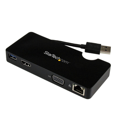 PORTABLE LAPTOP DOCKING STATION HDMI VGA TRAVEL DOCKING STATION