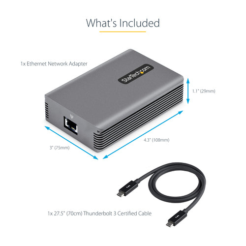 THUNDERBOLT 3 TO RJ45 10G NIC - THUNDERBOLT 3 TO ETHERNET ADAPTER (TB310G2)