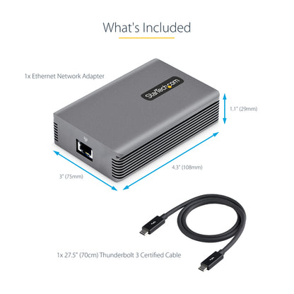 THUNDERBOLT 3 TO RJ45 10G NIC - THUNDERBOLT 3 TO ETHERNET ADAPTER (TB310G2)