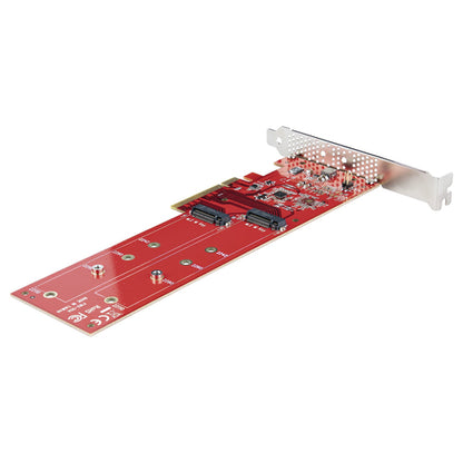 DUAL M.2 PCIE SSD ADAPTER CARD MKEY AHCI NVME M2 SSD PCIE 4.0