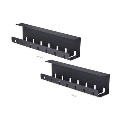 UNDER DESK CABLE MANAGEMENT - SLOTTED STYLE CABLE ORGANIZER TRAY