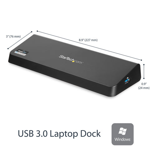 USB 3.0 DOCKING STATION UNIVERSAL DUAL MONITOR HDMI DP