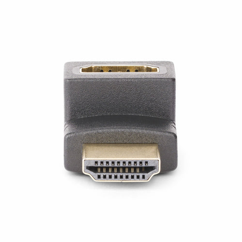 DOWN ANGLE HDMI ADAPTER M/F 90-DEGREE/HDMI 2.0/4K 60HZ