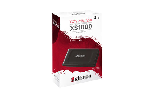 2TB XS1000 EXTERNAL USB-C 3.2 GEN 2X2 PORTABLE SOLID STATE DRIVE (SXS1000/2000G)