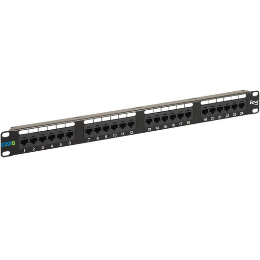 PATCH PANEL- CAT 6- 24-PORT- 1 RMS