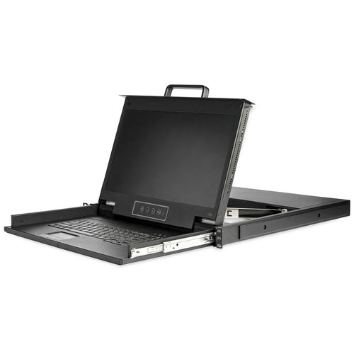 VGA RACKMOUNT KVM CONSOLE INTEGRATED LCD MONITOR KVM SWITCH