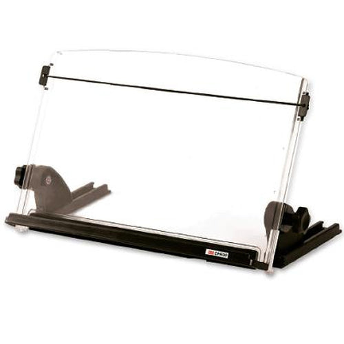 IN-LINE DOCUMENT HOLDER COMPACT ON DESK IN FRONT OF MONITOR
