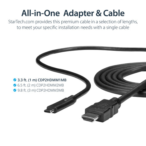 3FT USB C TO HDMI CABLE ADAPTER USB-C TO HDMI CONVERTER CABLE CORD