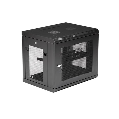 WALL MOUNT NETWORK SWITCH CABINET 9U SERVER RACK ENCLOSURE