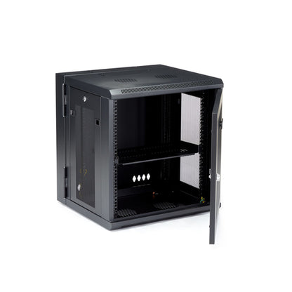 WALL MOUNT NETWORK CABINET 12U HINGED SERVER RACK ENCLOSURE