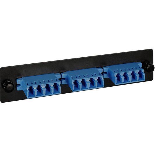 LGX ADAPTER PANEL- 3 QUAD LC-12F-BLUE-SM