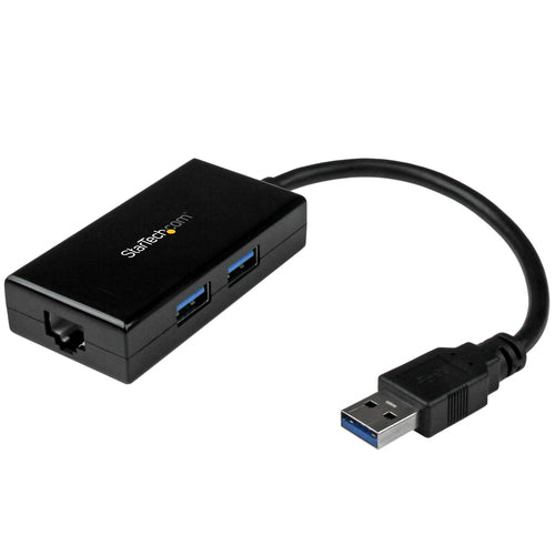 USB 3.0 HUB WITH ETHERNET GIGABIT NETWORK ADAPTER W/ USB