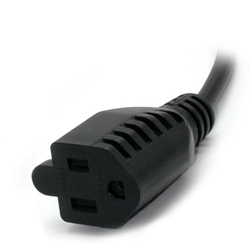 1FT COMPUTER POWER CORD C14 TO NEMA 5-15R AC POWER EXTENSION CABLE (PAC100)