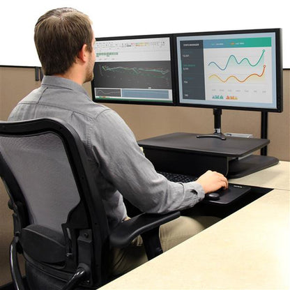 SIT STAND DESK CONVERTER HEIGHT ADJUSTABLE ERGONOMIC STANDING DESK
