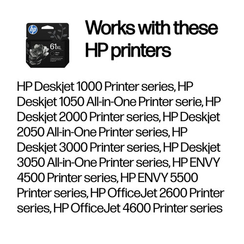 HP 61XL BLACK ORIGINAL INK CARTRIDGE