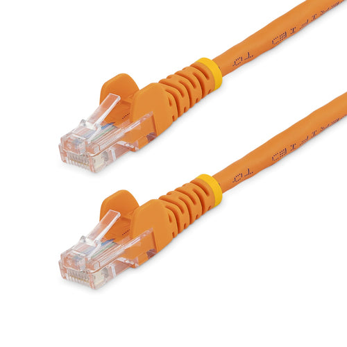 6FT ORANGE CAT5E CABLE SNAGLESS ETHERNET CABLE GIGABIT LAN RJ45