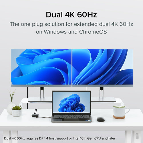 PLUGABLE USBC DUAL HDMI ADAPTER USB-C DUAL 4K HDMI DISPLAY ADAPTER
