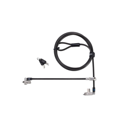 SLIM N17 2.0 KEYED DUAL HEAD LAPTOP LOCK FOR WEDGE-SHAPED SLOTS