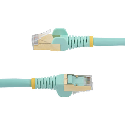 10FT AQUA CAT6A ETHERNET CABLE SNAGLESS RJ45 UTP PATCH CABLE CORD
