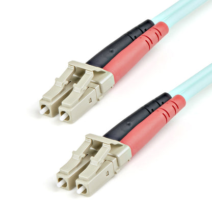 1M MULTIMODE FIBER OPTIC CABLE OM3 LC/LC 50/125 LSZH FIBER CABLE
