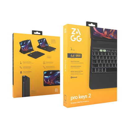 ZAGG PRO KEYS 2 KEYBOARD/CASE FOR APPLE IPAD PRO 11IN (M4)