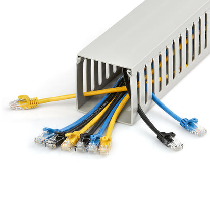 SLOTTED CABLE RACEWAY W/ COVER OPEN SLOT CABLE MANAGEMENT DUCT