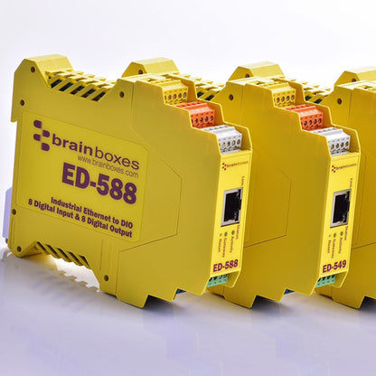 ETHERNET TO DIGITAL IO RELAY 8 DIGITAL INPUT  4 FORM A RELAYS (ED-538)