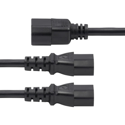 6FT POWER CORD SPLITTER IEC 60320 C14 TO 2X C13 10A 250V