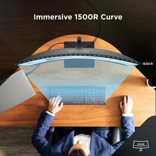 34IN UWQHD CURVED DOCKING MONIT WITH ERGONOMIC 21:9 100W USB C AND (VG3456CA)