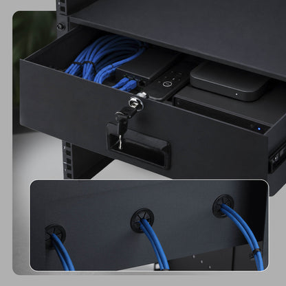 3U STEEL RACKMOUNT 19IN DRAWER - LOCKABLE AV NETWORK SERVER (3U-RACK-MOUNT-DRAWER)