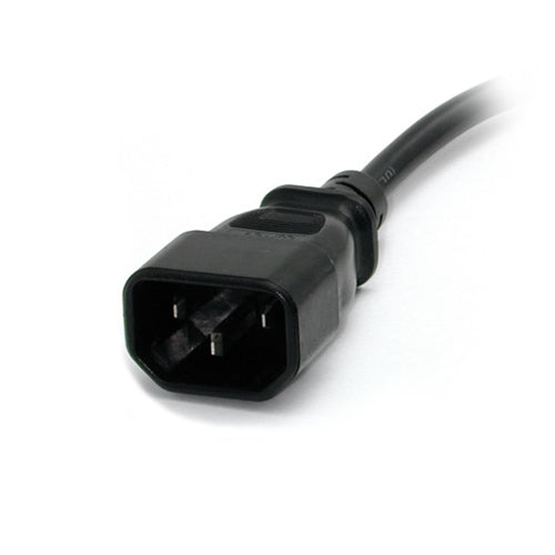 1FT COMPUTER POWER CORD C14 TO NEMA 5-15R AC POWER EXTENSION CABLE (PAC100)