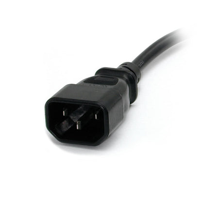 1FT COMPUTER POWER CORD C14 TO NEMA 5-15R AC POWER EXTENSION CABLE (PAC100)