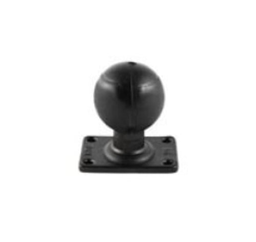 RAM RECTANGULAR BASE WITH 2.25IN RUBBER BALL