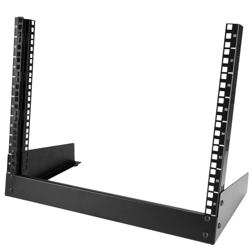 8U OPEN FRAME SERVER RACK 2 POST NETWORK AV EQUIPMENT RACK